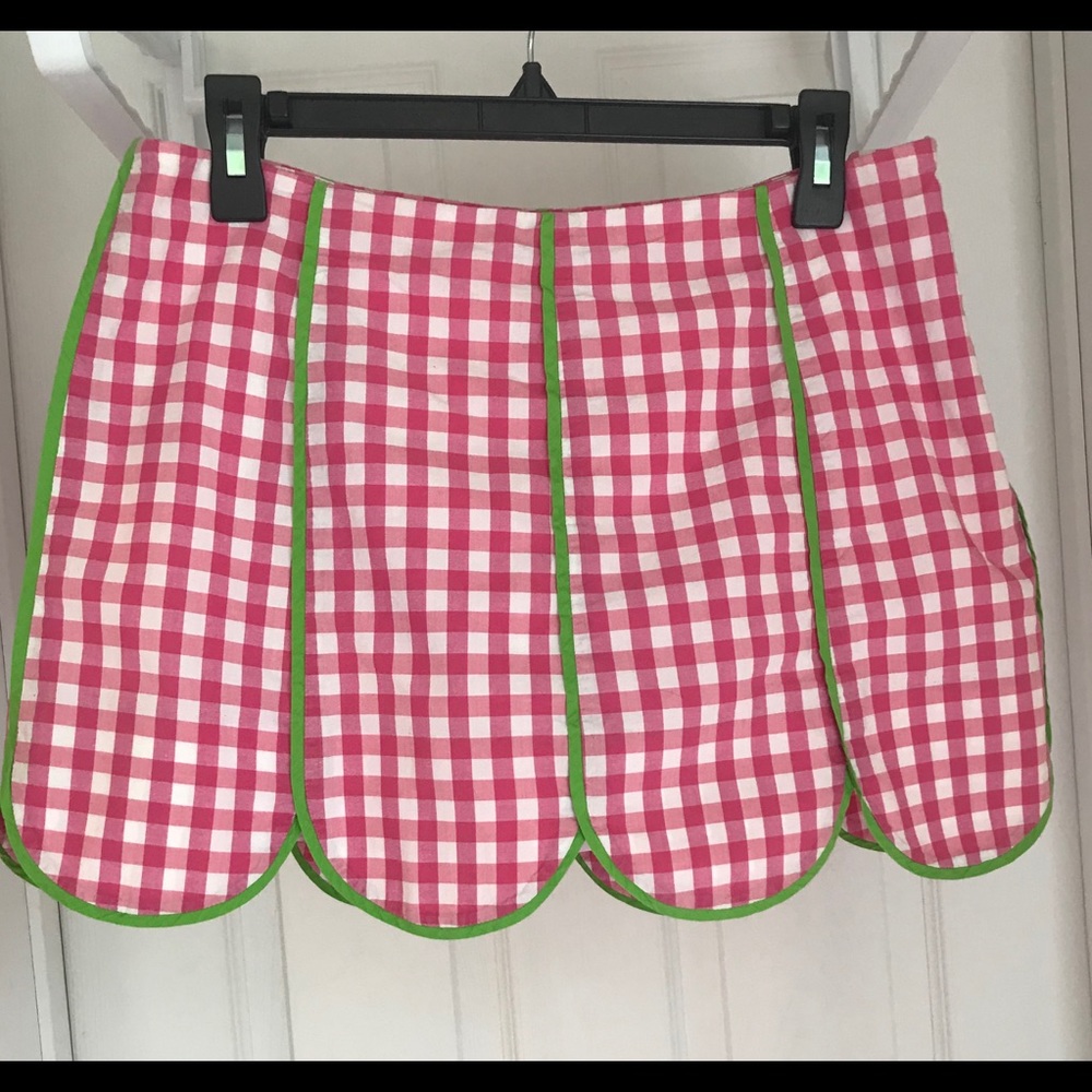 Lilly Pulitzer Gingham Skort, Size 8